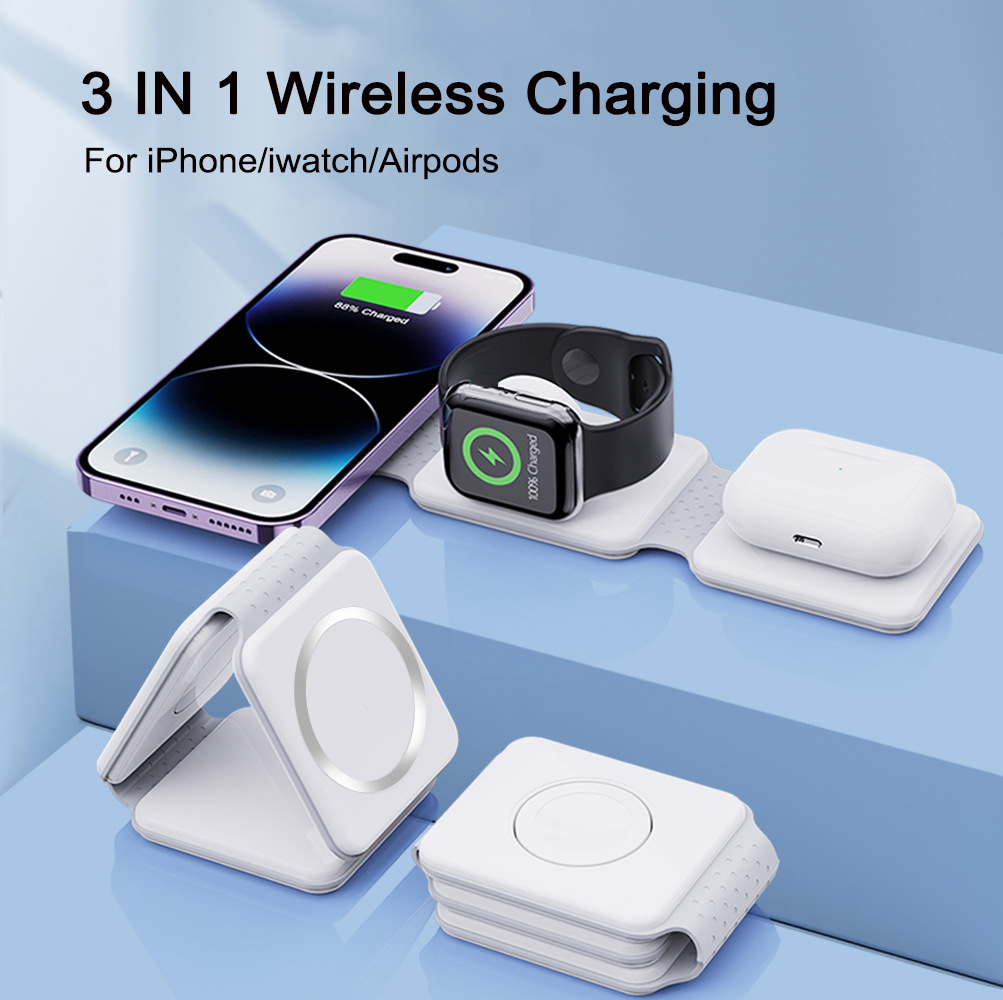 3 in 1 Magnetic Wireless Foldable Charger